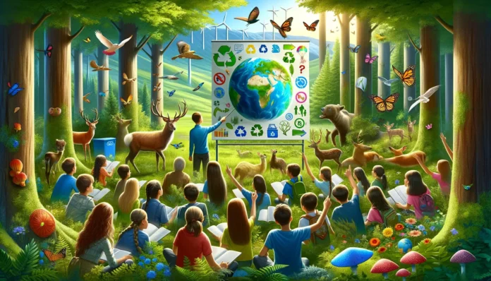Descubriendo la Naturaleza: Inspirando a las Futuras Generaciones con Educación Ambiental y Acciones Sostenibles en el Corazón del Bosque
